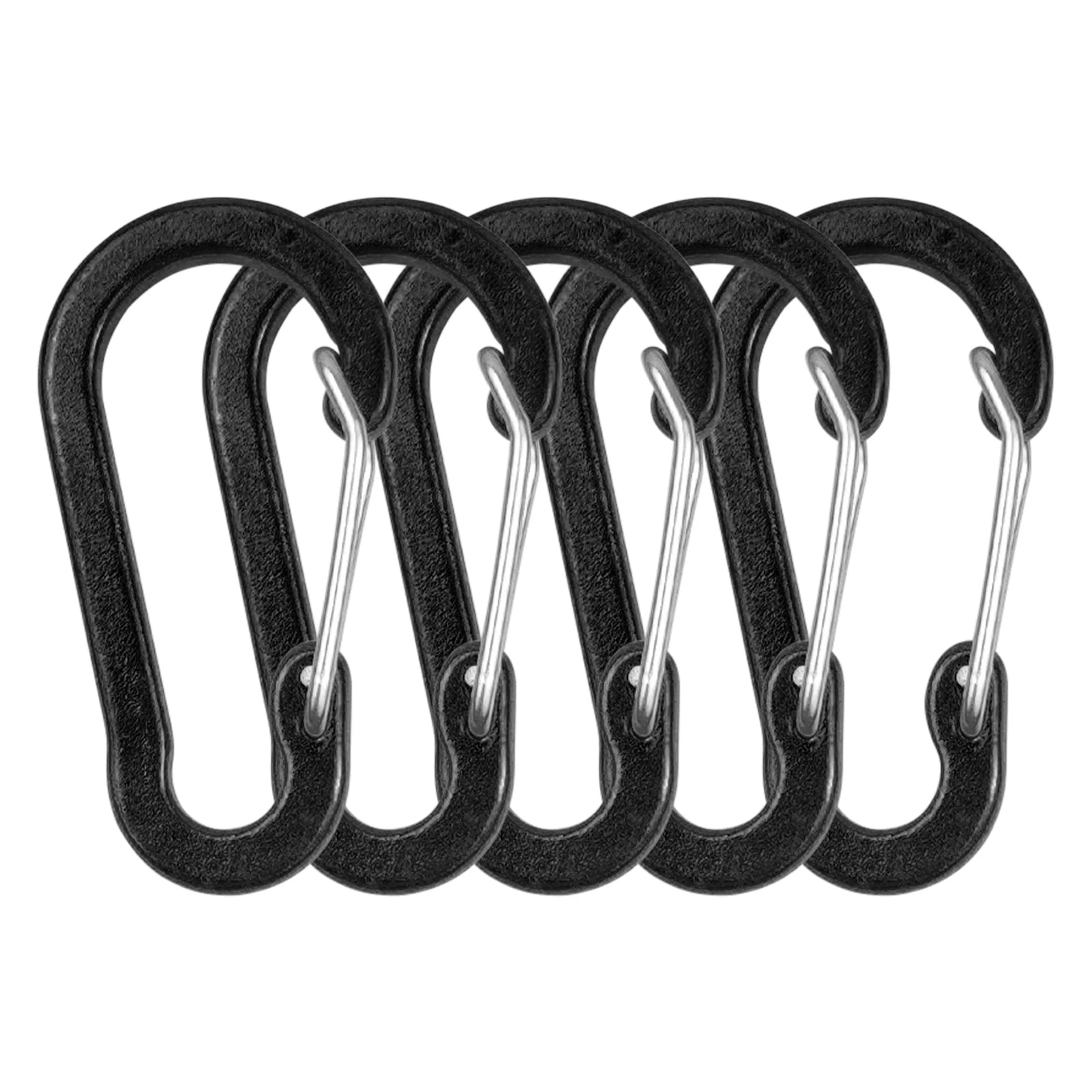 10 Pack / 5 Pack Carabiner Clips Mini Aluminum Alloy Keychain Carabiner Clip D Rings for Camping Hiking Fishing Backpacking