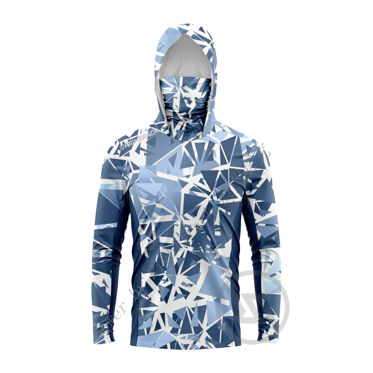 Camouflage Mask Hoodies Shirts Suitable For Fishing Hunting Climbing Camping Hiking Outdoor Sun Protection Breathable Clothing