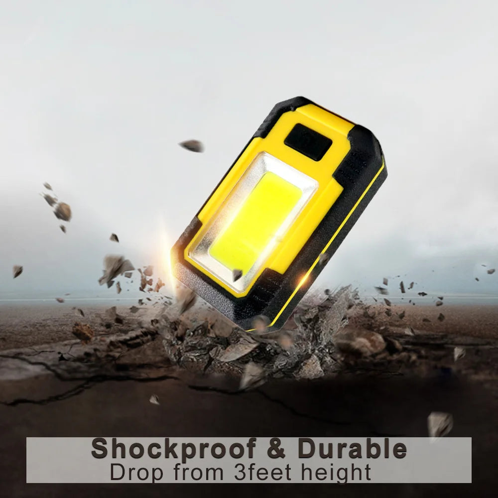 4000mAH COB Work Light USB Rechargeable LED Flashlight Portable Lantern with Magnet 7 Lighting Modes Camping Emergency Torch