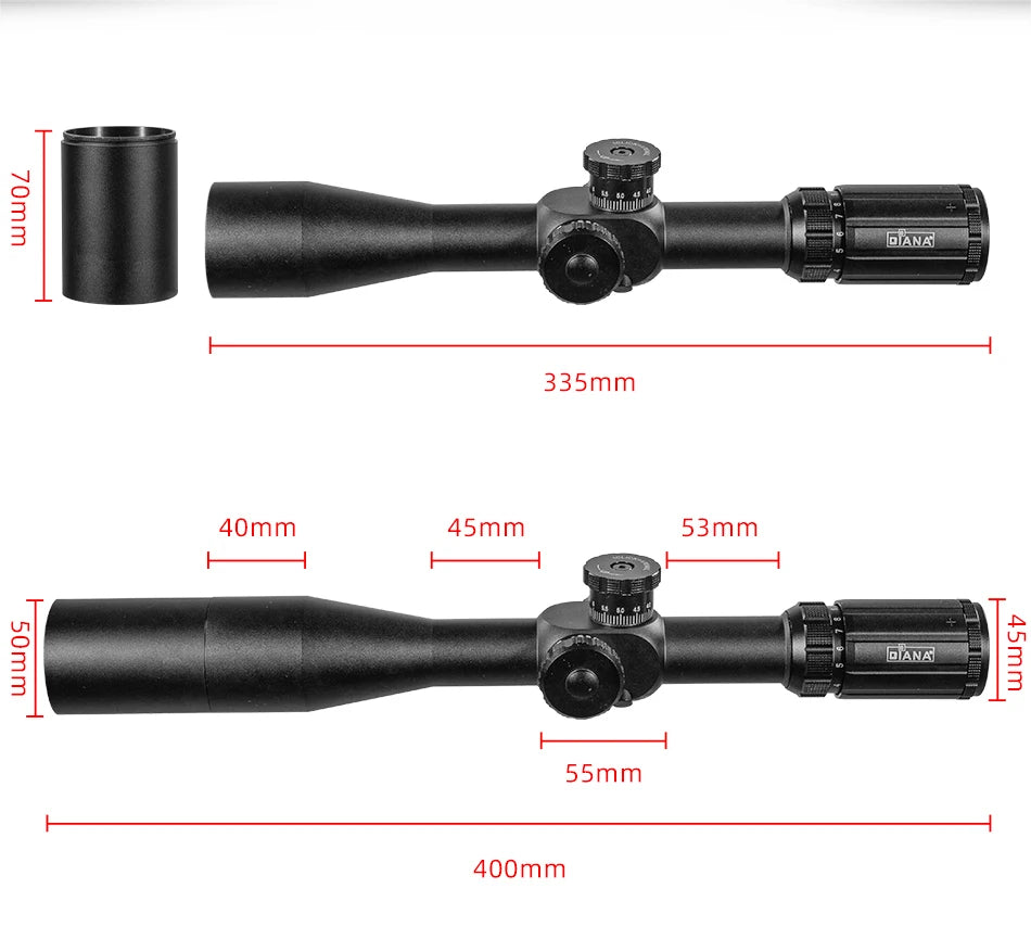 DIANA TMD 4-14X44 FFP hunting tactical Optical sight caza airsoft accessories First Focal Plane Spotting scope for rifle hunting