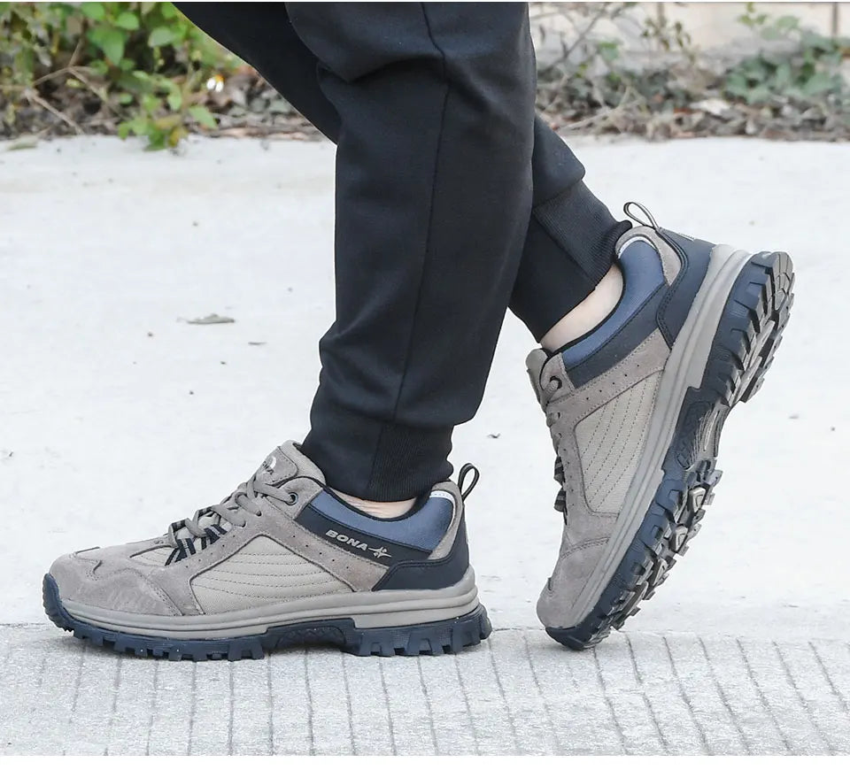 BONA 2023 New Designers  Wear resistance and skid resistance Hiking Shoes Trekking Sneakers Men Shoes Man Trekking Walking Joggi