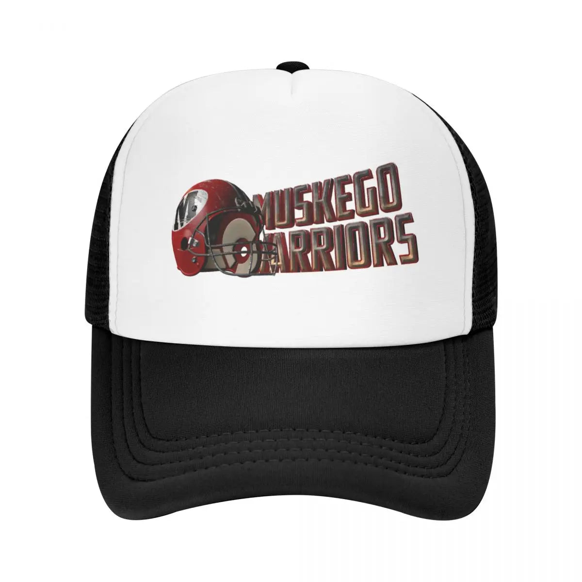 Muskego Warriors Retro Football Helmet and Wordmark Baseball Cap Rugby Mountaineering Caps Women Men's