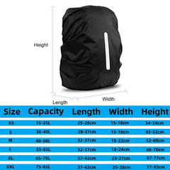 15-85L Waterproof Backpack Rain Cover Ultralight Hi-Visibility with Reflective Strip Anti-dust for Hiking Camping Cycling Travel