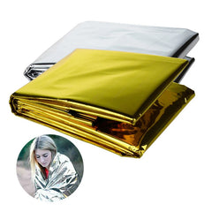 Outdoor Low Temperature Rescue First Aid Kit Insulation Blanket Campsite Keeping Foil Polyester Film Lifesaving Warm Insulation