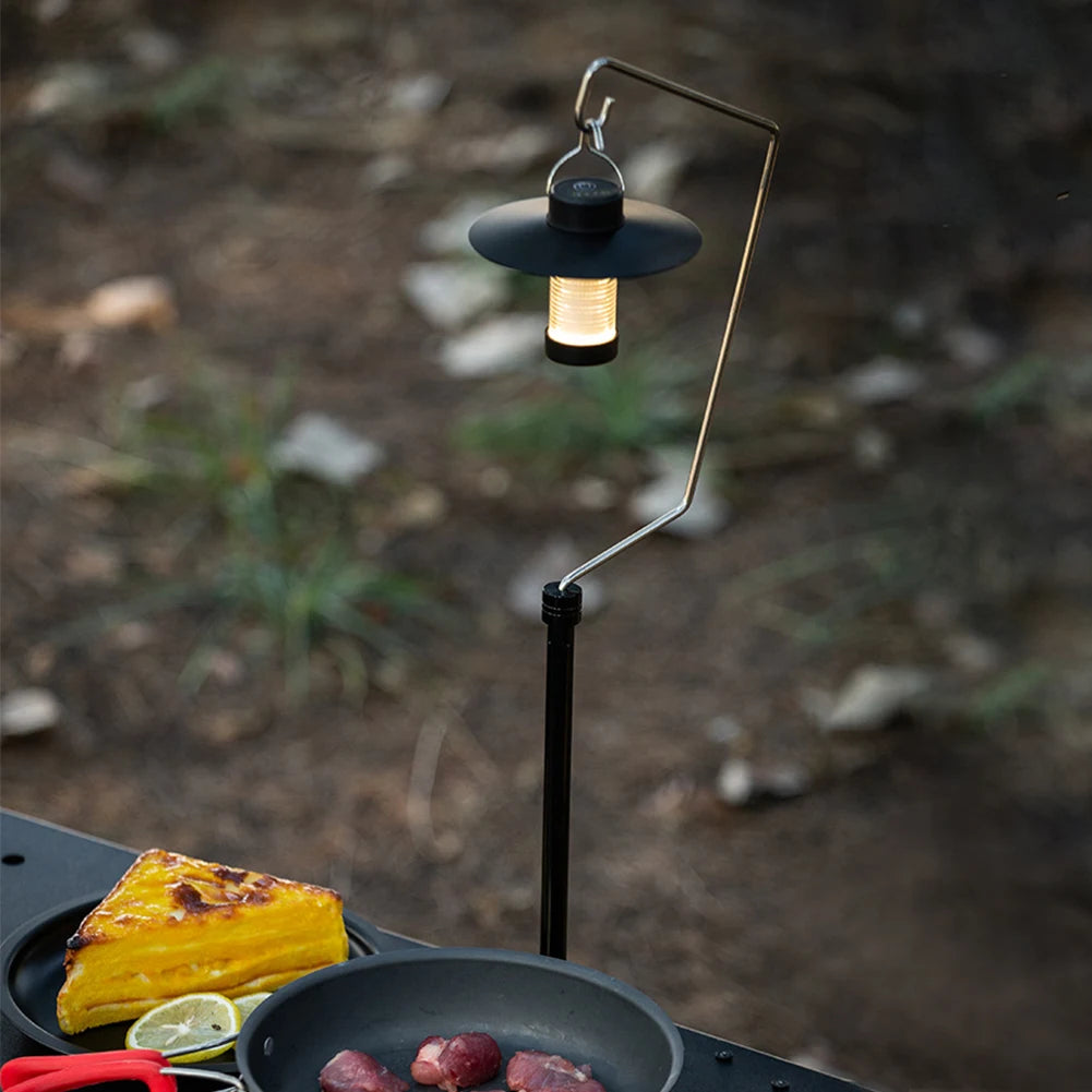 IGT Table Lantern Stand Aluminum Alloy IGT Table Lantern Hanger Multifunctional Desktop Light Stand for Picnic Hiking Fishing