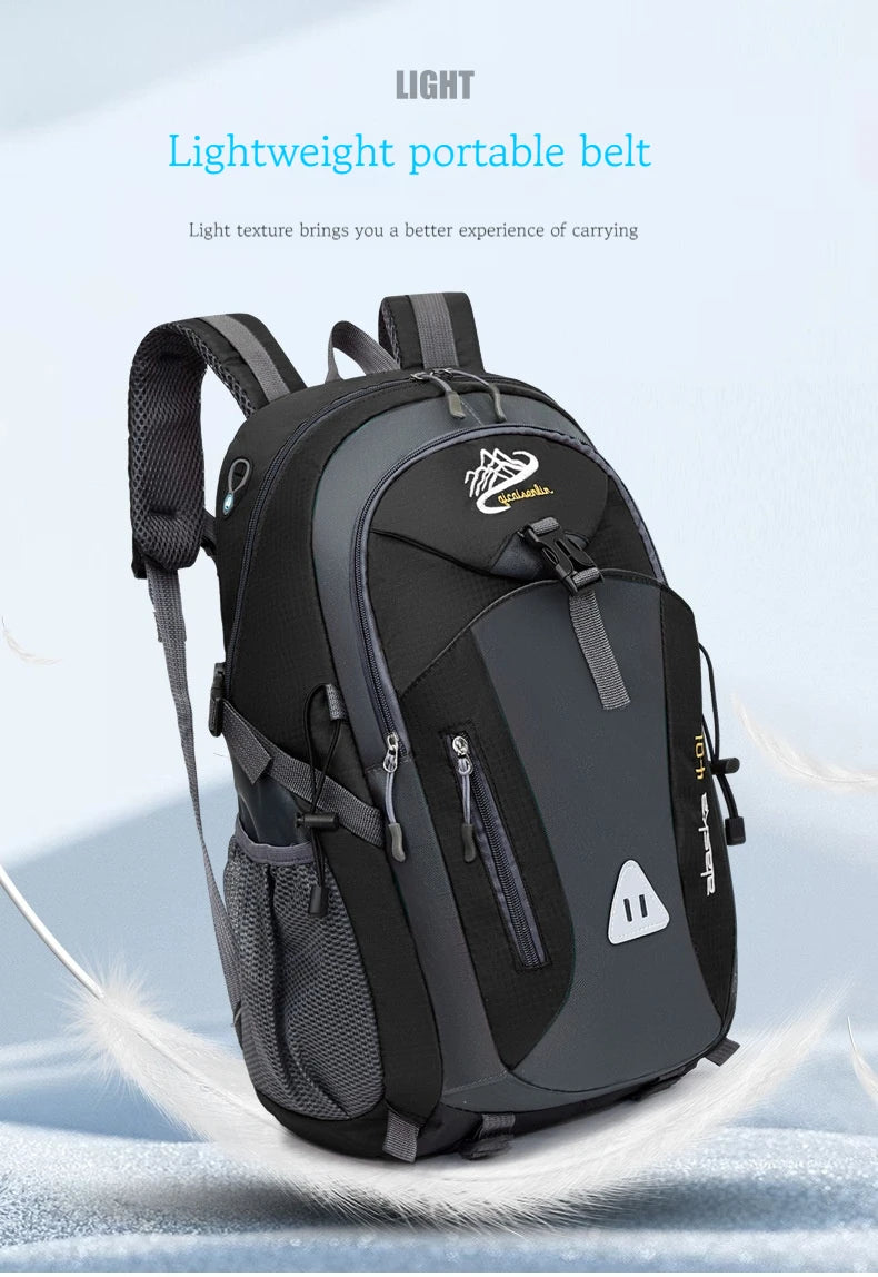 Classic Men Backpack Nylon Waterproof Men Casual Outdoor Travel Backpack Hiking Camping Mountaineering Backpack Sports Bag Women