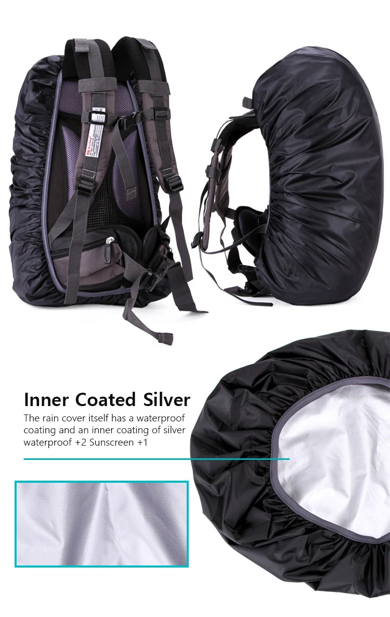 Backpack Rain Cover 20-70L Outdoor Camping Hiking Mountaineering Dust Backpack Bag Waterproof Rain Cap Cover