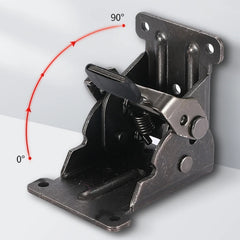 90 Degree Fittings Chair Extension Furniture Brackets Self-Locking Folding Hinge Foldable Support Frame Table Leg