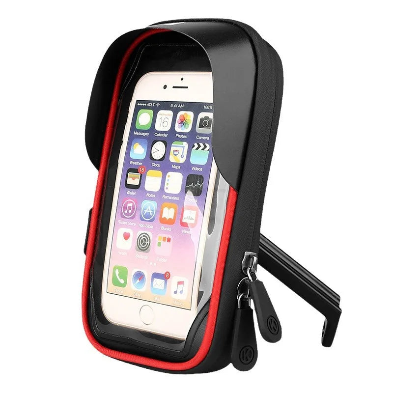 Multifunctional Phone Holder Bag Takeaway Touch Screen Bag Waterproof Bicycle Bag Shockproof Motorcycle Riding Navigation Bra...