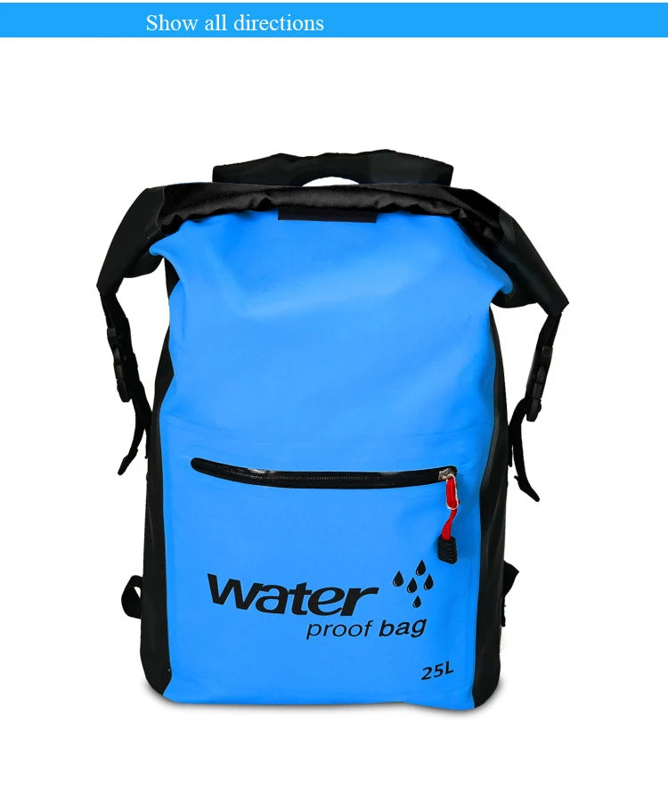 25L Waterproof Dry Bag Swimming Outdoor Sport Water Bag Camping Kiking Kayaking Boating Fishing Sport Backpack Rucksack Pack