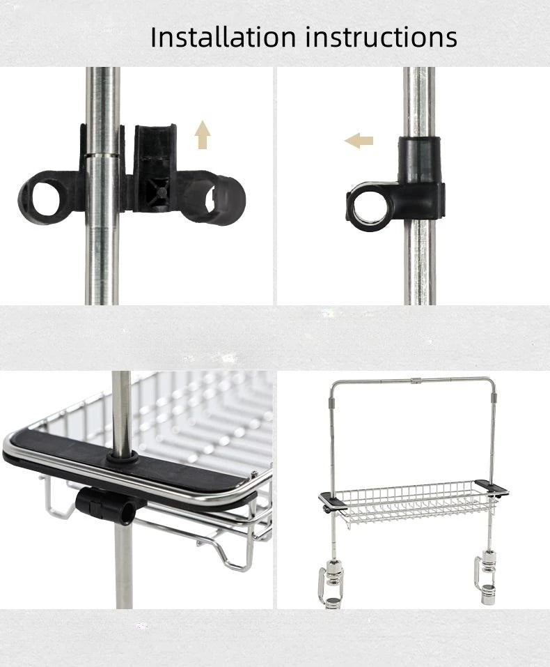 Outdoor IGT Table Accessories Portable Expandable Desktop Frame Camping Light Pole Stand Stainless Steel Desktop IGT Accessories