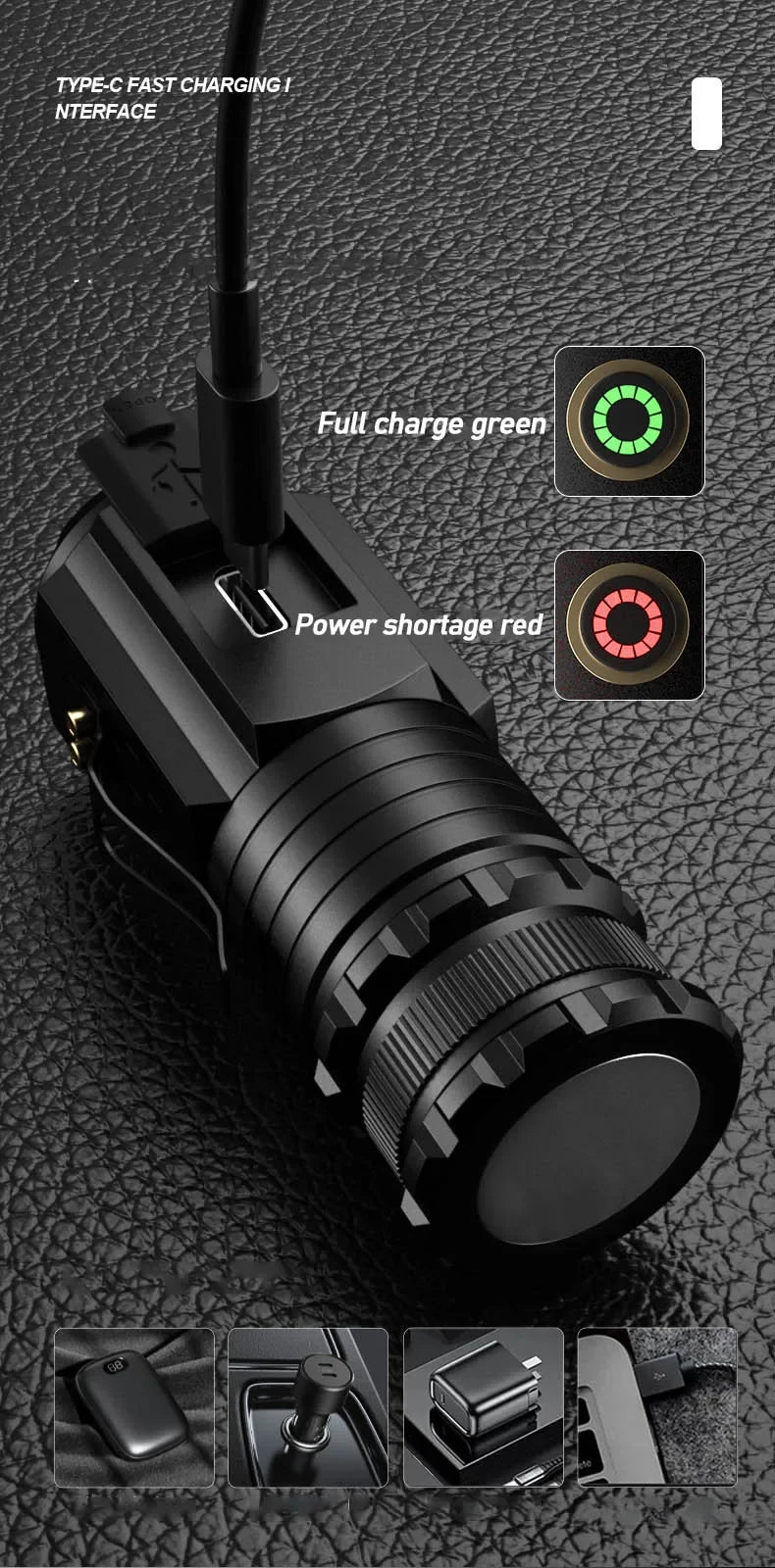 3 F350 LED Mini  Flashlight Powerful Type-C Rechargeable 18350 Battery Torch SST20 2000LM Lamp with Tail Magnet Tactical Lantern