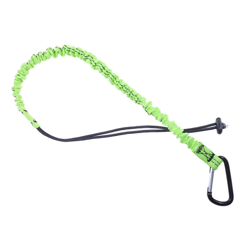 High Quality Outdoor Carabiner Lanyard Retractable Cord Tie Safety Auxiliary Rope Telescopic Elastic Climbing Tool anti-fall