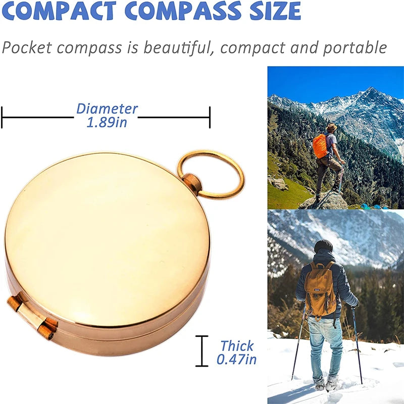 Waterproof High Precision Compass Outdoor Gadget Sports Navigation Hiking Mountaineering camping Professional Metal Sight