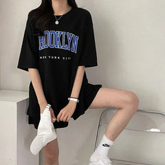 Korean Style Summer Female Sporty Outfit Running Gym Suit Women Clothing Two Piece Sets Short Sleeve T shirt Top Shorts Casual