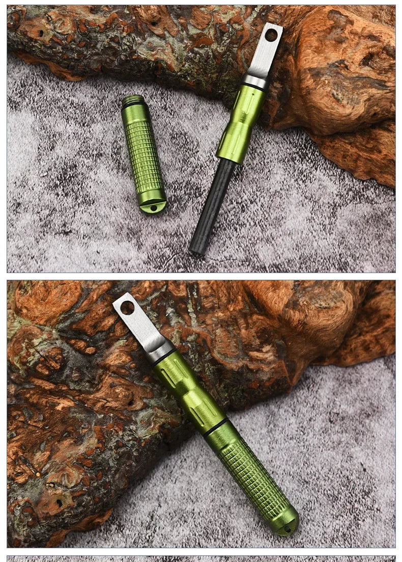 Outdoor Survival Waterproof Lighter, Portable, Adventure, Camping, Cigarette Accessories, Men's Small Gift