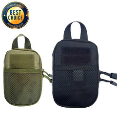 Outdoor Tactical First Aid Kit Small EMT Medical Bag MOLLE Accessory Hunting Camping Hiking CS Phone Bag (17X11X2CM)