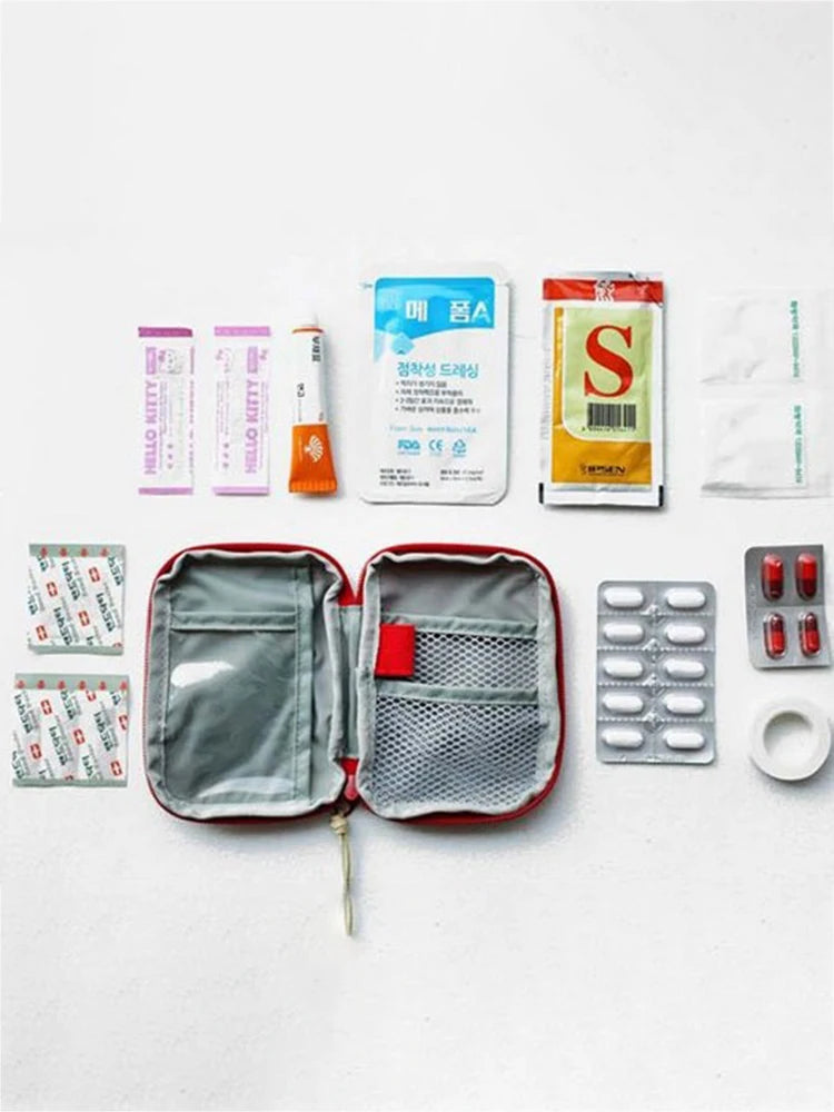 Portable Medicine Bag Cute First Aid Kit Medical Emergency Kits Organizer Outdoor Household Medicine Pill Storage Bag Travel