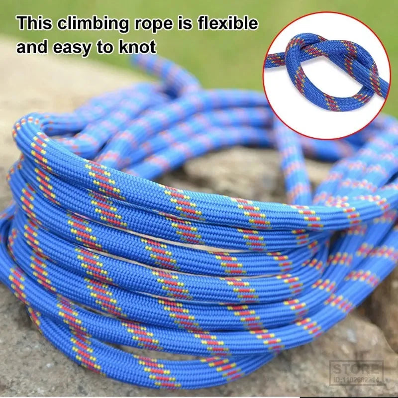 10M/15M/20M/30M Climbing Rope Outdoor Rescue Rope Climbing Safety Paracord Insurance Escape Rope Hiking Survival Tool