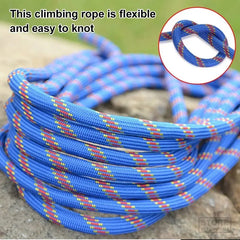 10M/15M/20M/30M Climbing Rope Outdoor Rescue Rope Climbing Safety Paracord Insurance Escape Rope Hiking Survival Tool