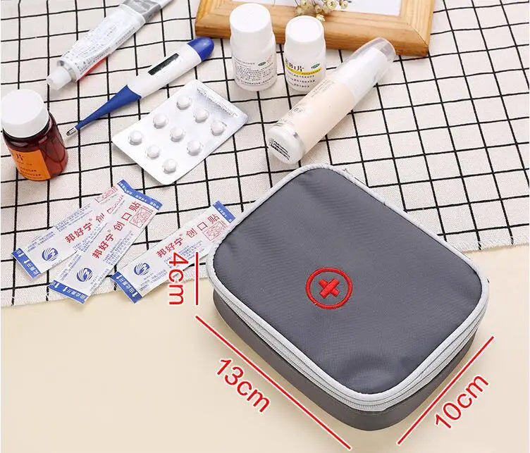 First Aid Kit Bag Portable Travel Medicine Package Emergency Kit Bags Small Medicine Divider Storage Organizer Home Outdoor