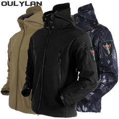 Oulylan Windproof Outdoor Jacket Military Tactical Waterproof Shark Skin Soft Shell Comfortabe Camping Hunting Hiking Jacket