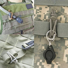 2Pcs Backpack Buckle Clamp Carabiner Survival Gear Tools Carabiner Clips Outdoor Nylon Camping Bag Hanger Hook wild hike