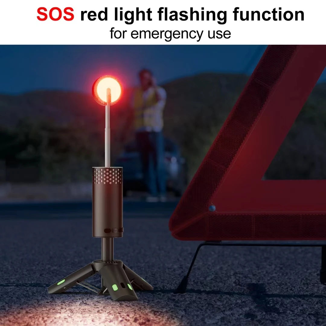 Outdoor Camping Lamp USB Type C Camp Light Telescopic for Adventure, Hiking, Camping, Live Streaming Telescoping LED Lantern