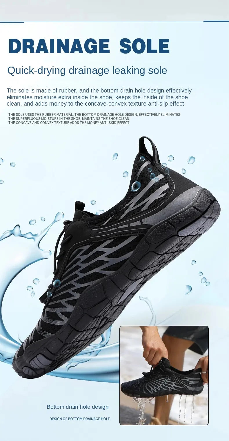 Swimming Water Shoes For Men Women Barefoot Beach Sandals Upstream Aqua Diving Shoes Fitness Yoga Surf Hiking Wading Sneakers