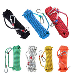 10M 20M Outdoor Auxiliary Ropes Floating Climbing Rope 10mm 12mm Dia High Strength Cord Safety Rope Trekking Hiking Accessories