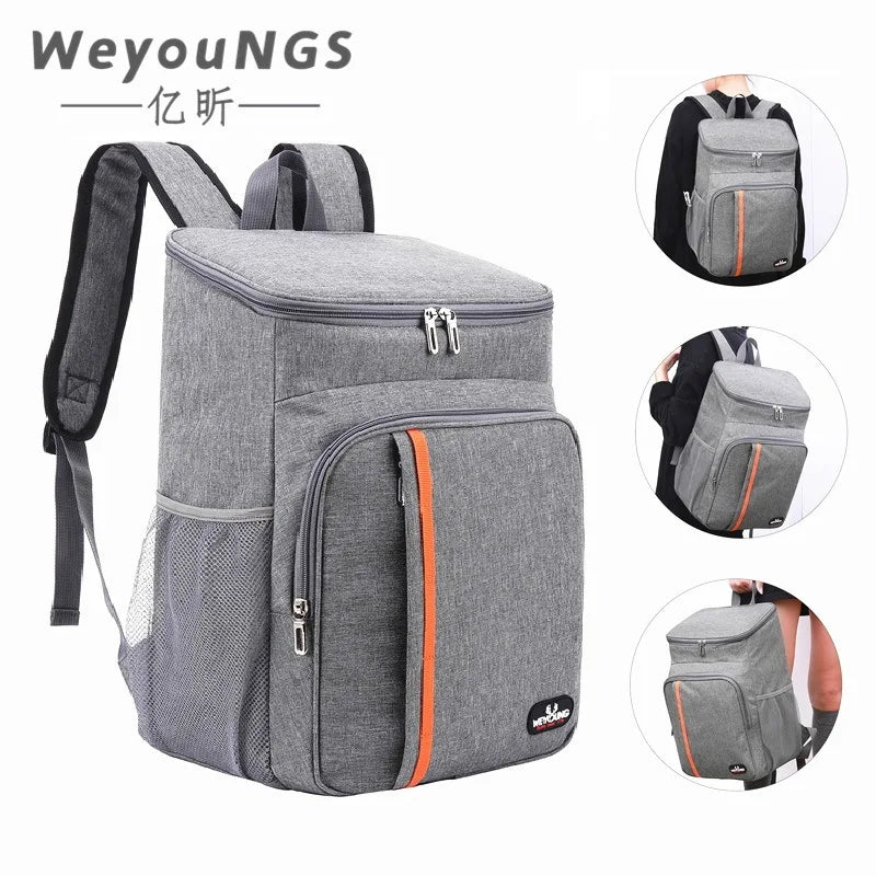 20L Outdoor Thermal Backpack Cooler Bags Insulated Lunch Bag Leakproof Camping Beer Drink Picnic Backpack Food Fresh Keeping Bag