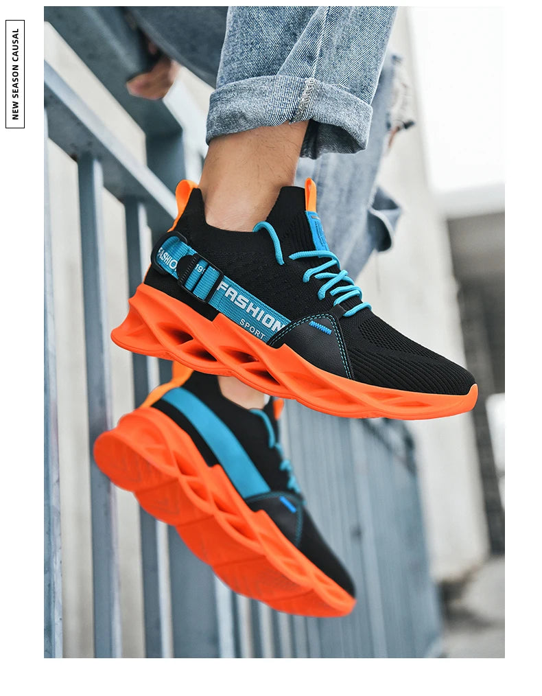 Men Casual Sneakers Summer 2023 Running Shoes Mesh Breathable Male Tenis Shoes Light Fashion Sport Shoes Men Hiking Shoes