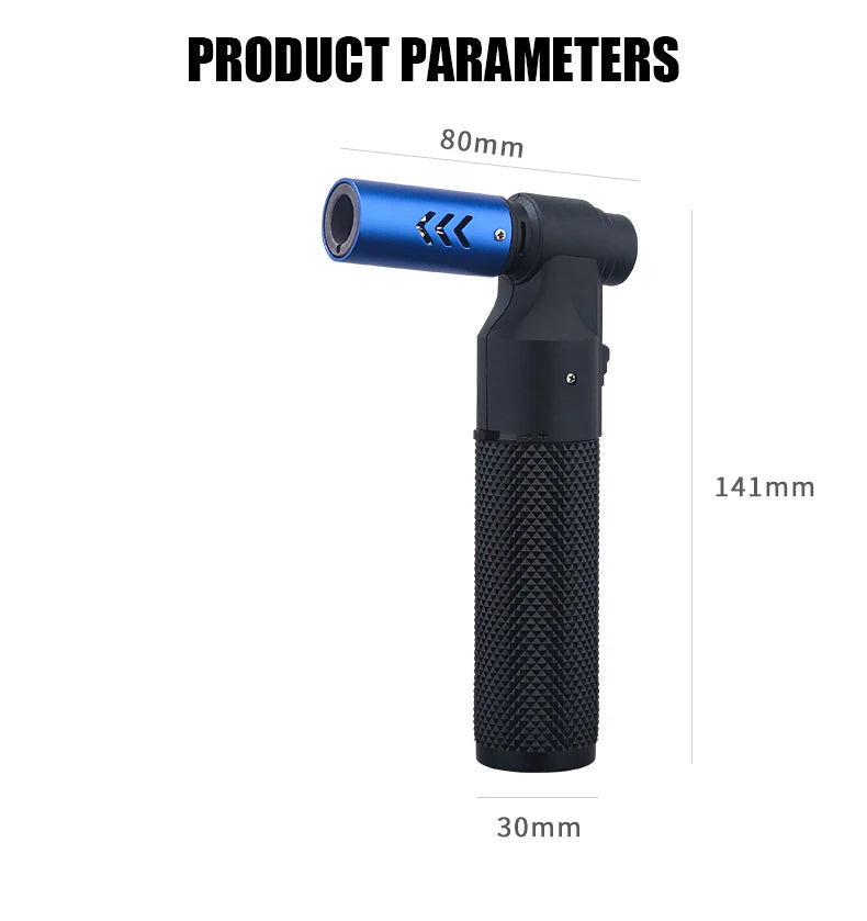 Honest Gun Strong Windproof Blue Flame Cigar Adjustment  Spray Gun 1300 ° Outdoor Camping Stylish Torch Lighter Gadgets