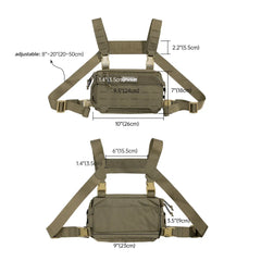 Tactical Chest Bags Hunting Vest Outdoor Camping Shoulder Backpack Men Motorcycle Bag Cycling Climbing Belly Fanny Pack Bike