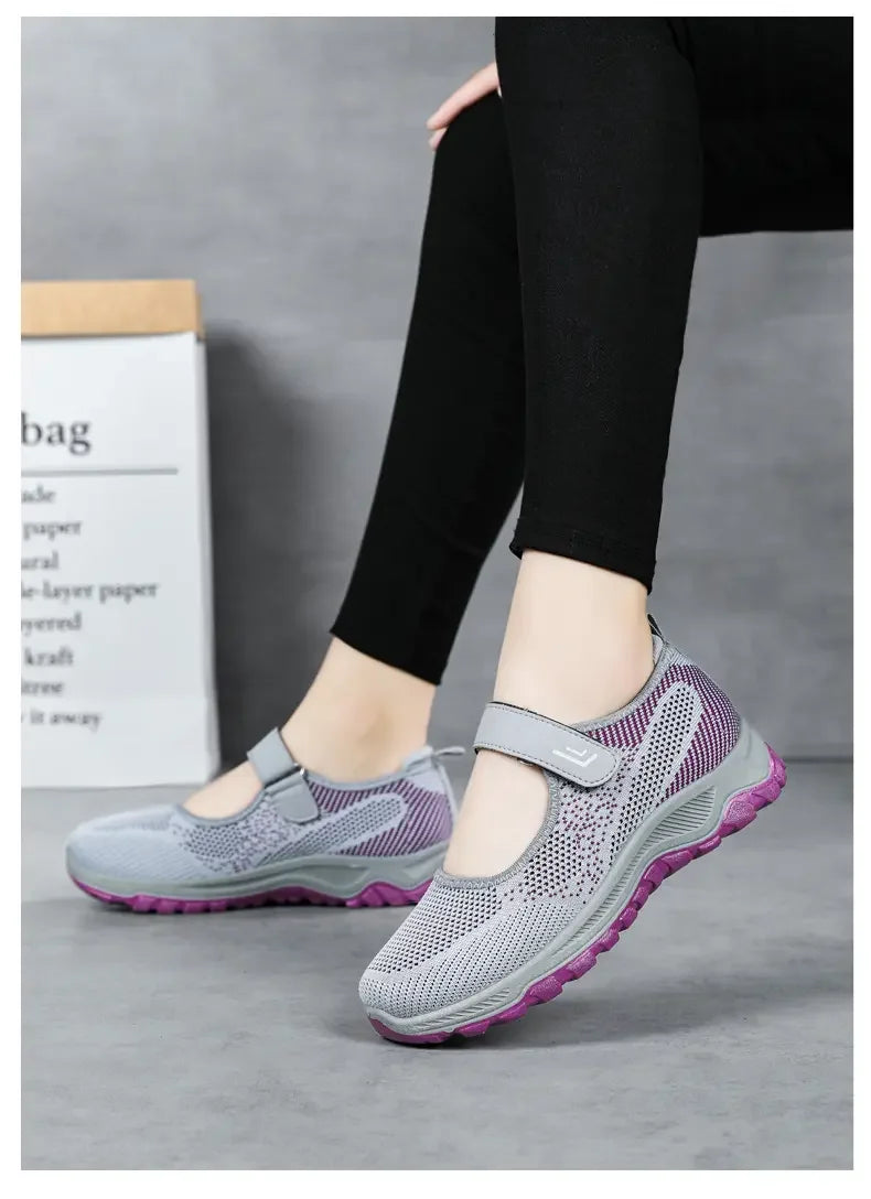 Summer Women's Casual Shoes High Quality Platform Soft Sole Outdoor Hiking Shoes Lightweight Anti Slip Fitness Sneakers Shoes