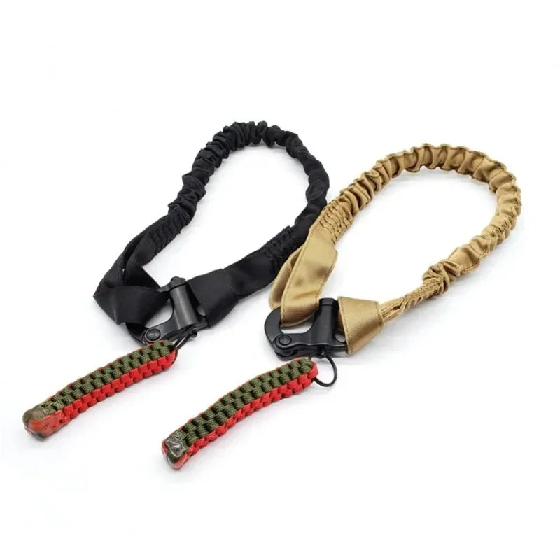 Tactical Quick Release Safety Rifle Sling Lanyard Strap Rope Line Climbing Rope Airsoft Protective Sling for Outdoor Hunting