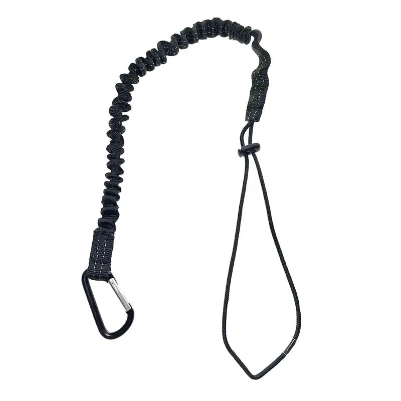 High Quality Outdoor Carabiner Lanyard Retractable Cord Tie Safety Auxiliary Rope Telescopic Elastic Climbing Tool anti-fall