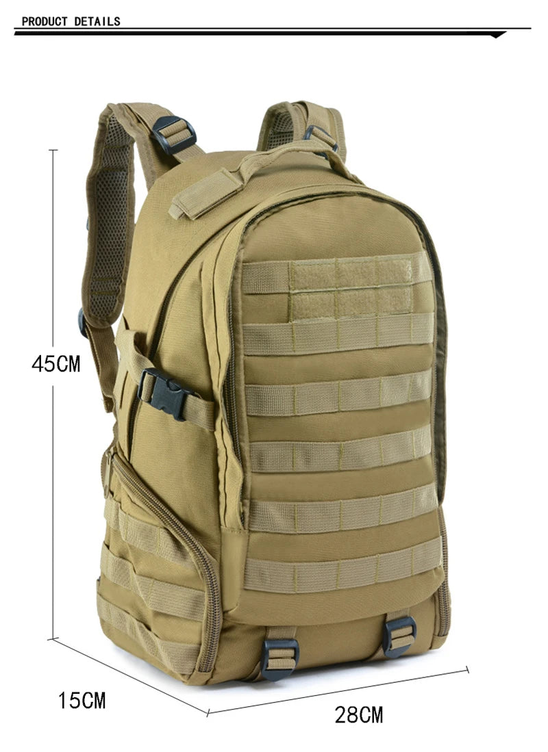 Military Tactical Backpack 900D Oxford Men's Outdoor Camping Mountaineering Water Release Sports Backpack Hunting Molle Bag