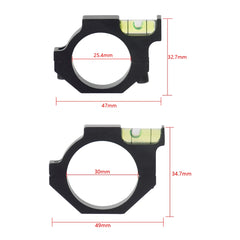 Tactical Rifle Scope Bubble Level 25.4mm/30mm Spotting Airgun Ring Bubble Spirit Level Balance Pipe Airsoft Tube Gun Mount