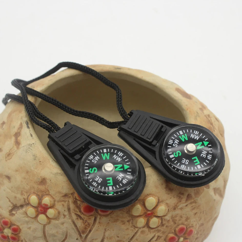 Mini Compass ABS Camping Hiking Pocket Compass Pendant Portable Navigation Climing Riding Children Gift Outdoor Survival Gear