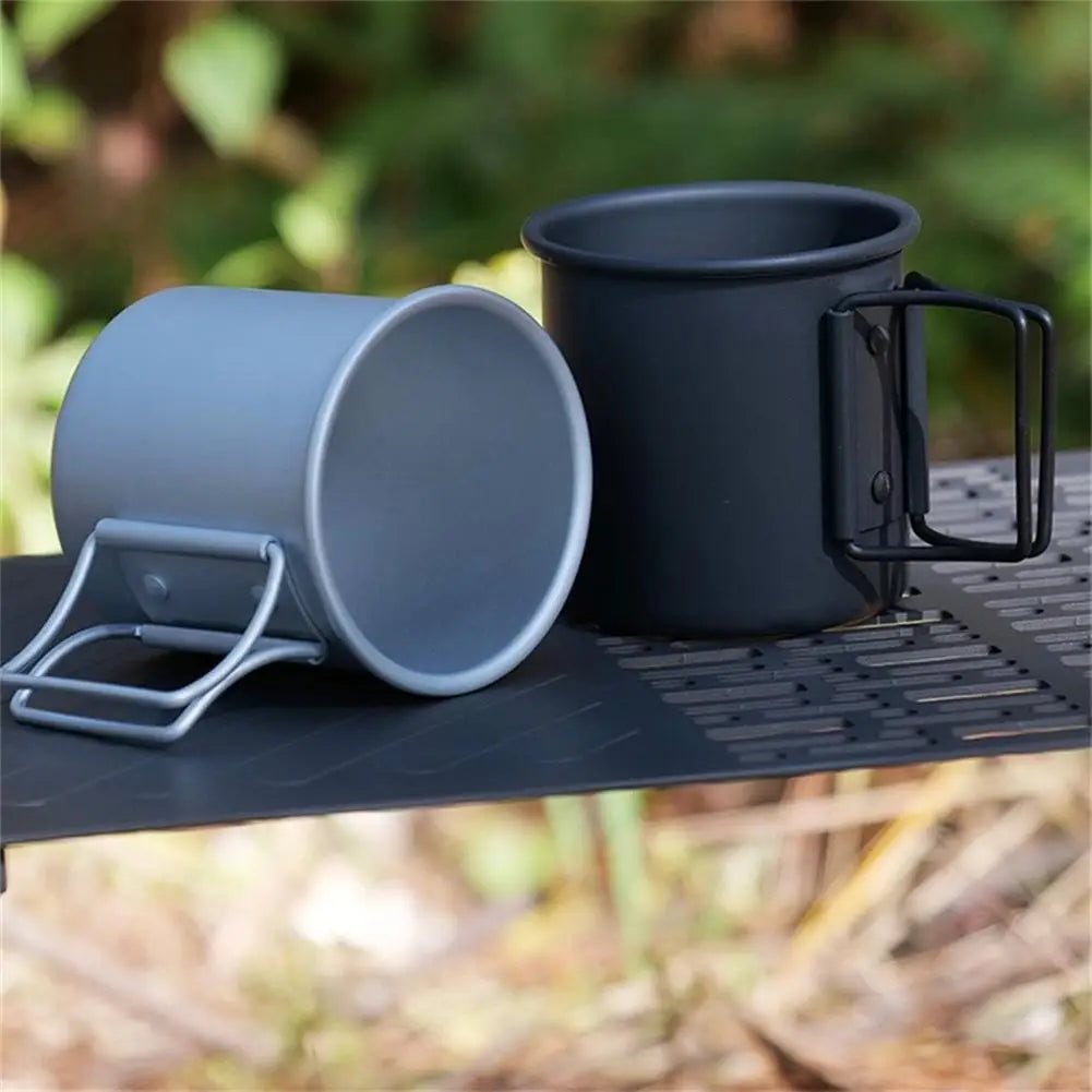 300ml Camping Mug Titanium Cup Tourist Tableware Picnic Utensils Outdoor Kitchen Equipment Travel Cooking Set Cookware Wholesale