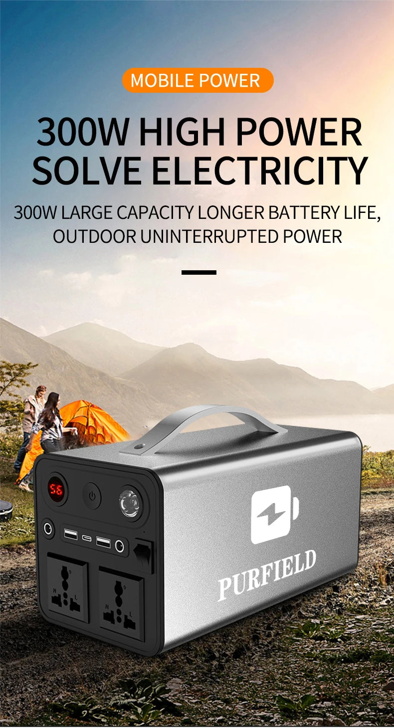 90000mAh 300W Portable Power Station 45000mAh 180W Outdoor Emergency Power Supply Power Bank Generator DC output Battery Charger