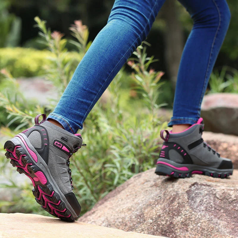 2023 Women Boots Waterproof Winter Shoes Hiking Shoes Women High gang Shoes Non-slip Sneakers Shoes For Adult Work Shoes Mujer