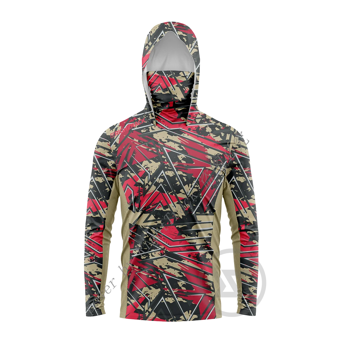 Camouflage Mask Hoodies Shirts Suitable For Fishing Hunting Climbing Camping Hiking Outdoor Sun Protection Breathable Clothing