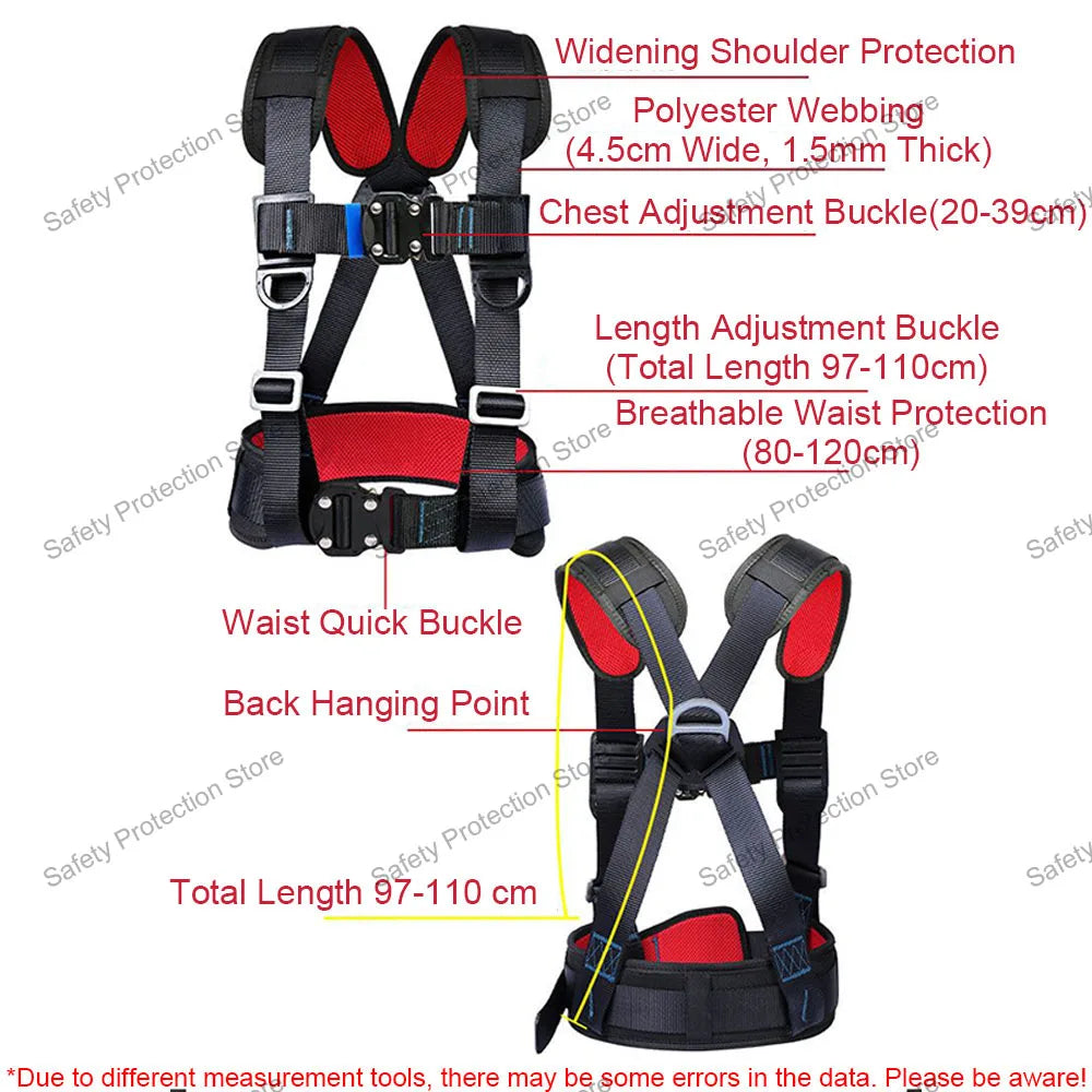 High-altitude Work Safety Belt Half Body Safety Harness Outdoor  Climbing Training Harness Electrician Construction Equipment