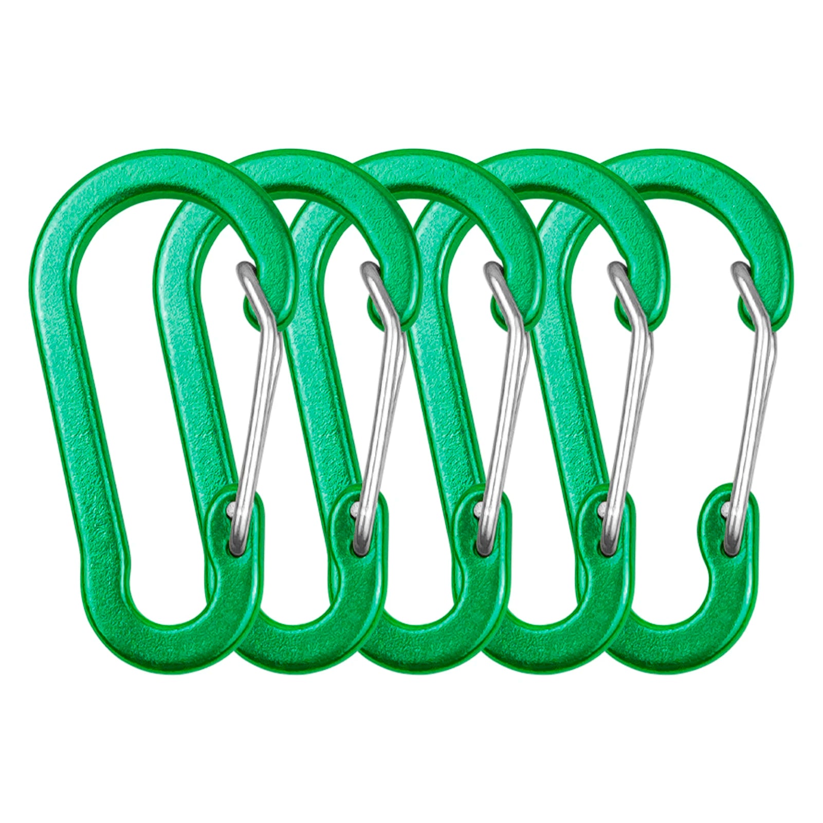 10 Pack / 5 Pack Carabiner Clips Mini Aluminum Alloy Keychain Carabiner Clip D Rings for Camping Hiking Fishing Backpacking