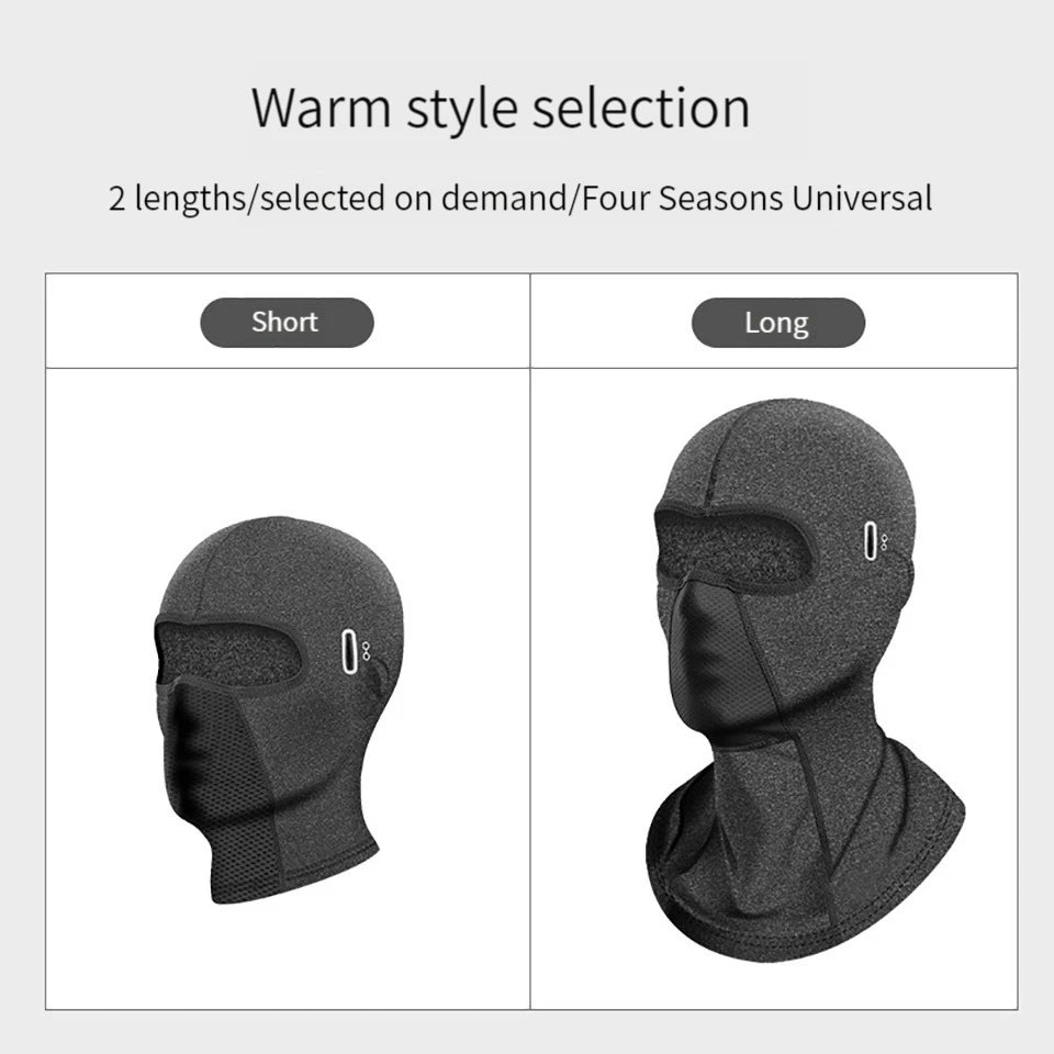 Warmth Ski Masks Motorcycle Riding Headgear Windproof Coldproof Scarf Outdoors Mountaineering Full Face Helmet Liner Headgear