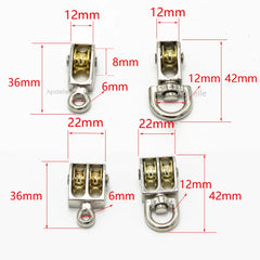 36/48/52/58/75/86mm Mini Pulleys Metal Sheave Zinc Alloy Katrol Wiel  Lifting Rope Roller Pulley Wheel Climbing