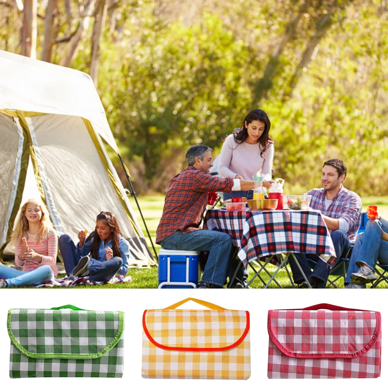 Waterproof Cloth Sand Beach MatsFoldable Camping Mat Thicken Tent Picnic Blanket Pad Moisture-proof Picnic Mat  Picnic Blanket