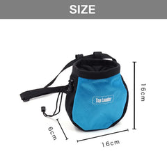 Gym Chalk Bag Weightlifting Rock Climbing Gymnastics Bouldering Magnesium Powder Storage Bag Drawstring Design W/ Zipper Pocket